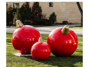 Новогодние шары из стеклопластика